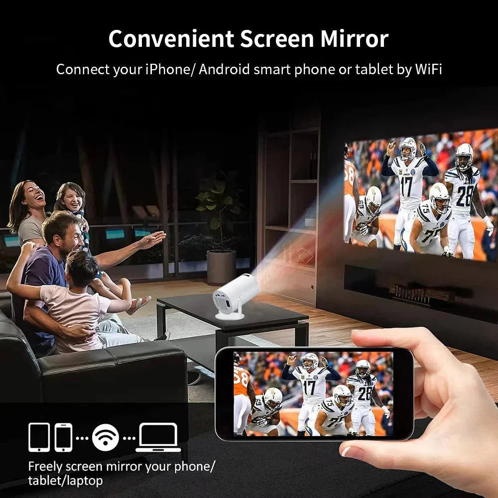 Salange P300 Mini Portable Projector - 4K 8K Video Decoding, 720P HD ...